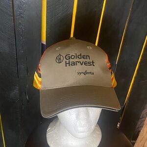 NWT K Products Golden Harvest Syngenta adjustable Cap tan orange yellow black